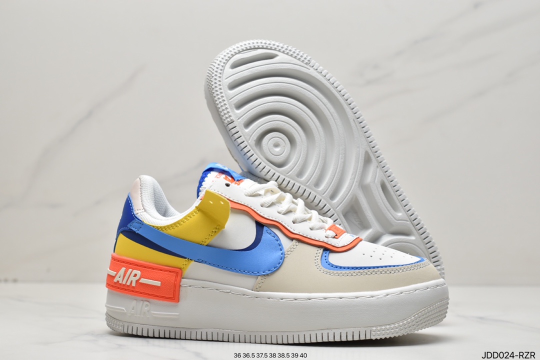 120 耐克Nike WMNS Air Force 1 Shadow 马卡龙空军一号CI0919-100