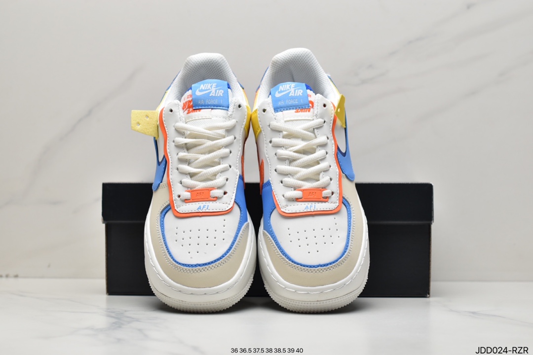 120 耐克Nike WMNS Air Force 1 Shadow 马卡龙空军一号CI0919-100