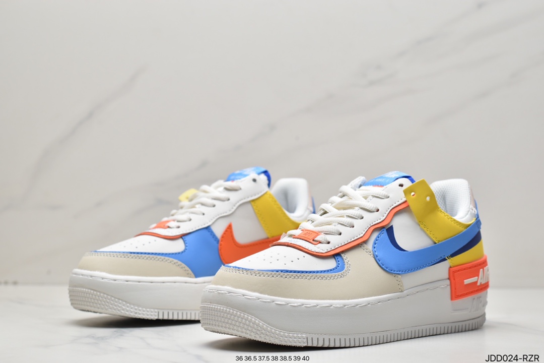 120 耐克Nike WMNS Air Force 1 Shadow 马卡龙空军一号CI0919-100