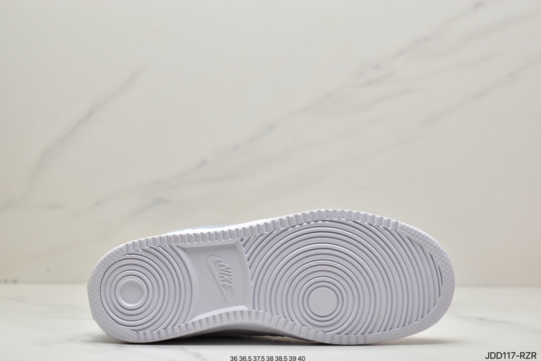 120 耐克Nike Court Borough Low 2”Grey/White/Lake Blue”学院系列板鞋