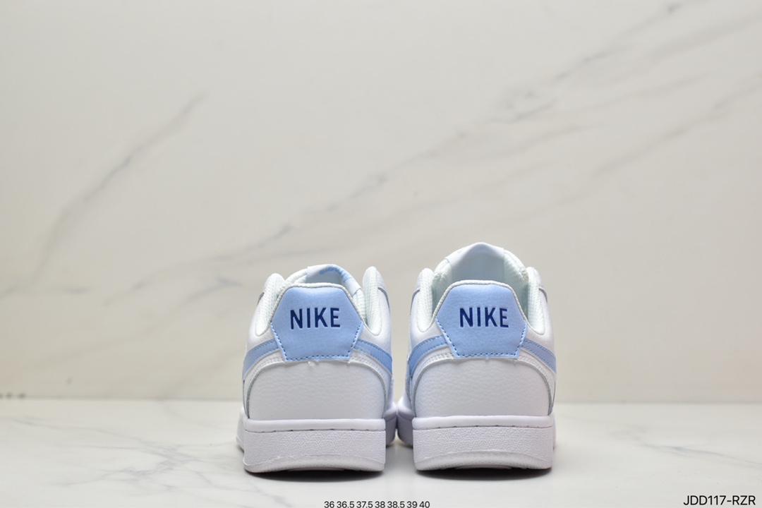 120 耐克Nike Court Borough Low 2”Grey/White/Lake Blue”学院系列板鞋
