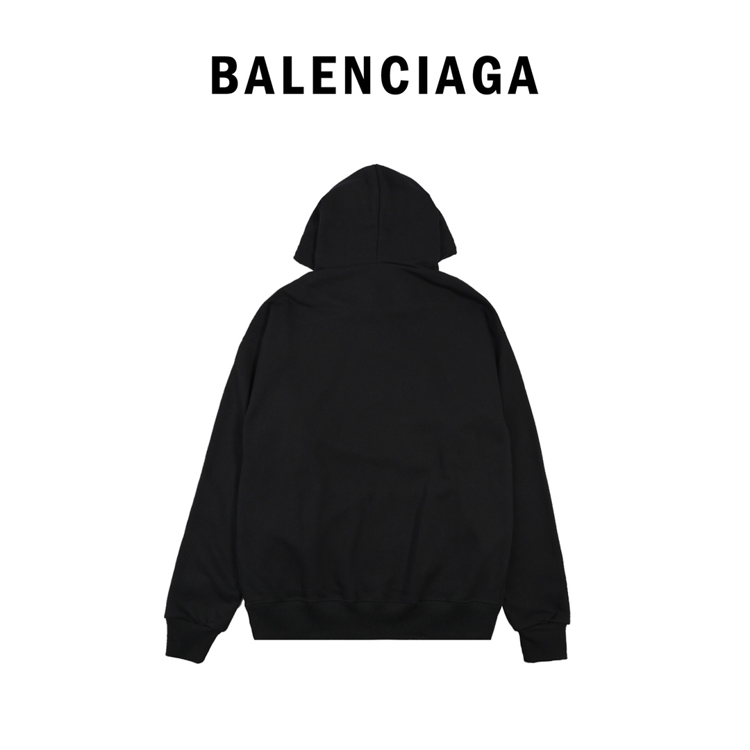 Balenciaga巴黎世家 22Fw 马赛克印花连帽卫衣