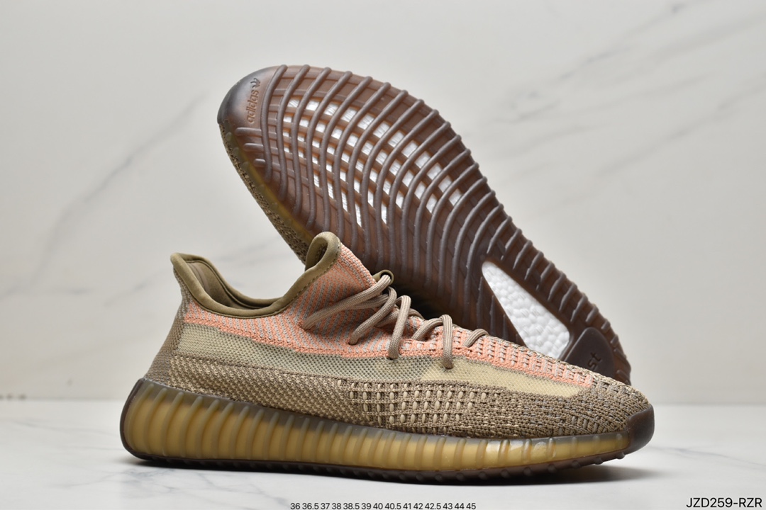 Kanye West x adidas Yeezy Boost 350 V2 popcorn midsole casual sports jogging shoes FU9161