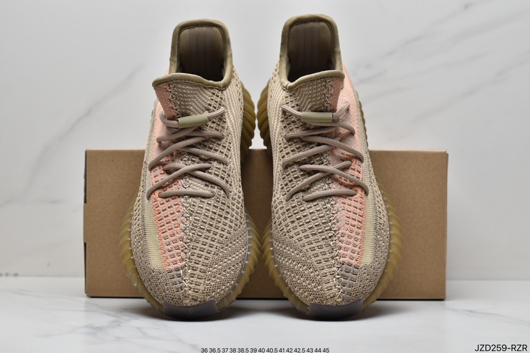 Kanye West x adidas Yeezy Boost 350 V2 popcorn midsole casual sports jogging shoes FU9161