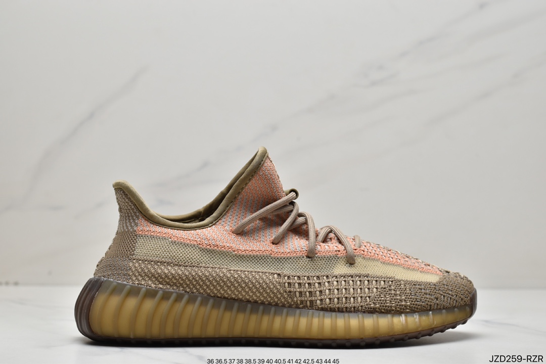 Kanye West x adidas Yeezy Boost 350 V2 popcorn midsole casual sports jogging shoes FU9161