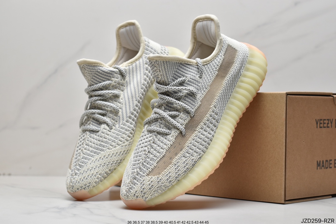 Kanye West x adidas Yeezy Boost 350 V2 popcorn midsole casual sports jogging shoes FU9161