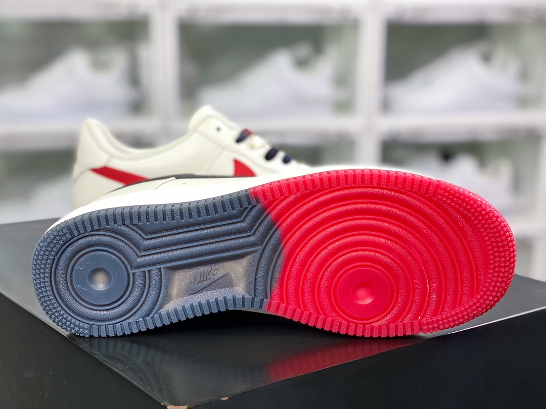 260 耐克Air Force 1’07 QS”Sail/Black/Red/Chicago Bullss”空军一号CH2806-306