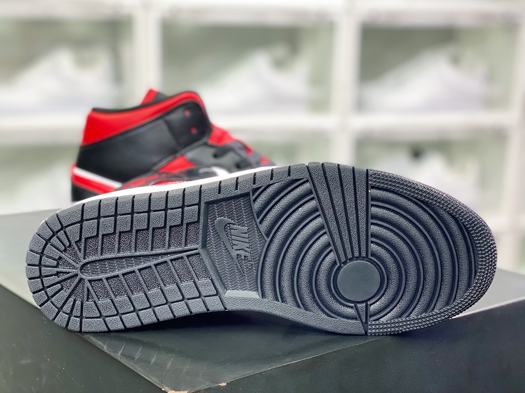 240 Wmns Air Jordan 1 Mid GS”Chicago Black Red”AJ1乔丹一代554724-079