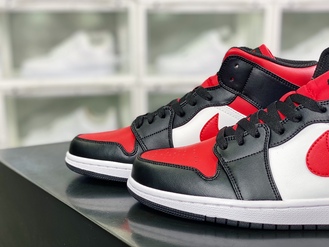 240 Wmns Air Jordan 1 Mid GS”Chicago Black Red”AJ1乔丹一代554724-079