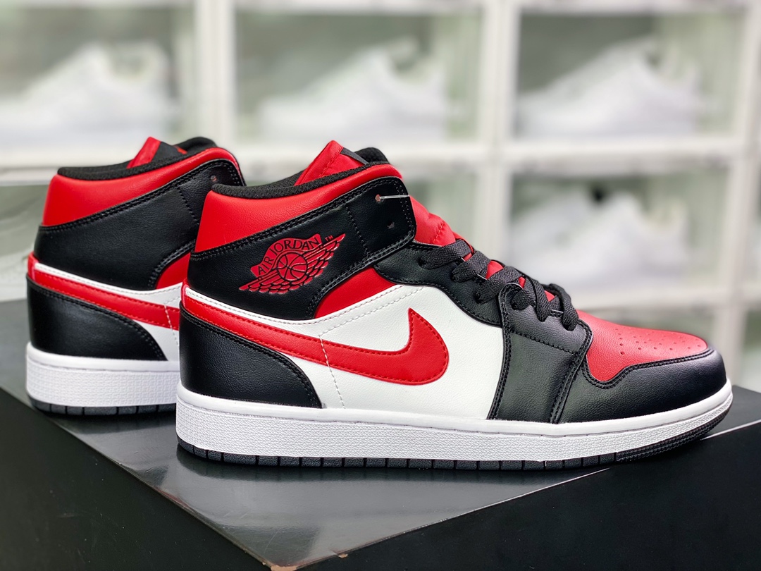 240 Wmns Air Jordan 1 Mid GS”Chicago Black Red”AJ1乔丹一代554724-079