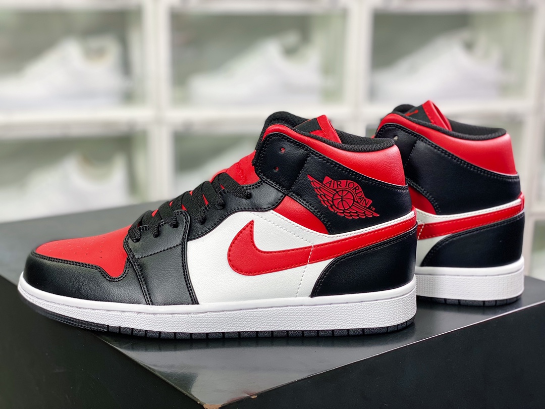 240 Wmns Air Jordan 1 Mid GS”Chicago Black Red”AJ1乔丹一代554724-079