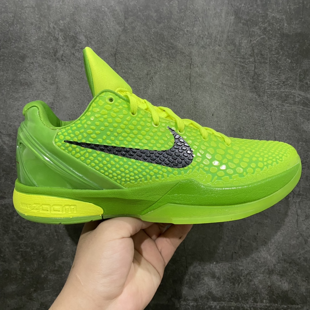 NK ZOOM KOBE 6 Protro Grinch S2纯原生产线 科比六代青蜂侠出货 #Zoom Turbo气垫➕后掌EVA缓震 实战配置直接拉满 #原楦纸板开发 鞋身流线型、后跟塑形,区分土肥圆 #原档数据3D打印 鞋面蛇鳞一颗一粒匹配原版 #全身鞋材卡料色独家定制 唯一正确喷漆SWOOSH #NK专利Flyknit飞线科技,给予鞋身足够抗扭矩力 #真实底模最大47.5 实战利器 专供海外市场 尺码:40 40.5 41 42 42.5 43 44 44.5 45 46 47.5 (脚宽、脚胖 建议买大半码)-选品中心