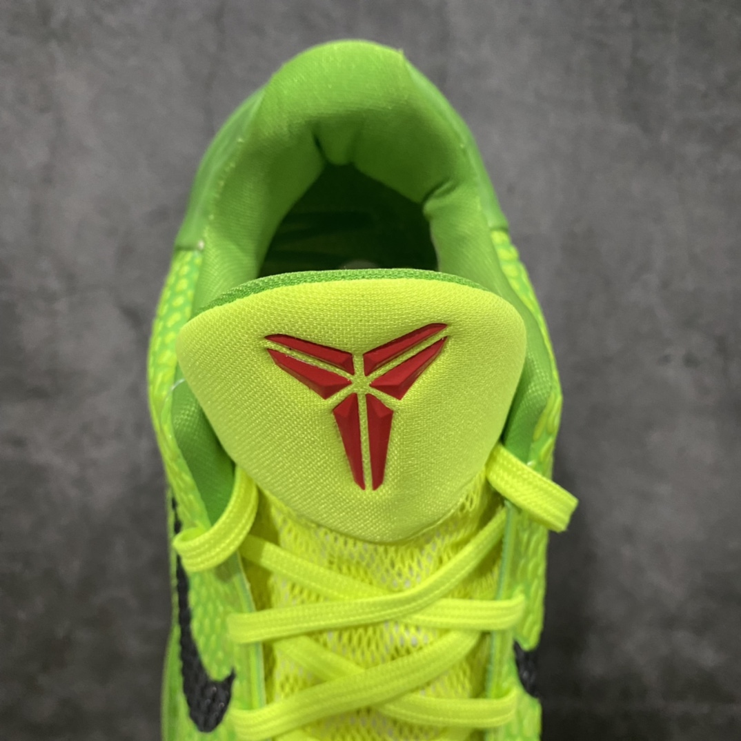 图片[8]-NK ZOOM KOBE 6 Protro Grinch S2纯原生产线 科比六代青蜂侠出货 #Zoom Turbo气垫➕后掌EVA缓震 实战配置直接拉满 #原楦纸板开发 鞋身流线型、后跟塑形，区分土肥圆 #原档数据3D打印 鞋面蛇鳞一颗一粒匹配原版 #全身鞋材卡料色独家定制 唯一正确喷漆SWOOSH #NK专利Flyknit飞线科技，给予鞋身足够抗扭矩力 #真实底模最大47.5 实战利器 专供海外市场 尺码：40 40.5 41 42 42.5 43 44 44.5 45 46 47.5 （脚宽、脚胖 建议买大半码）-选品中心