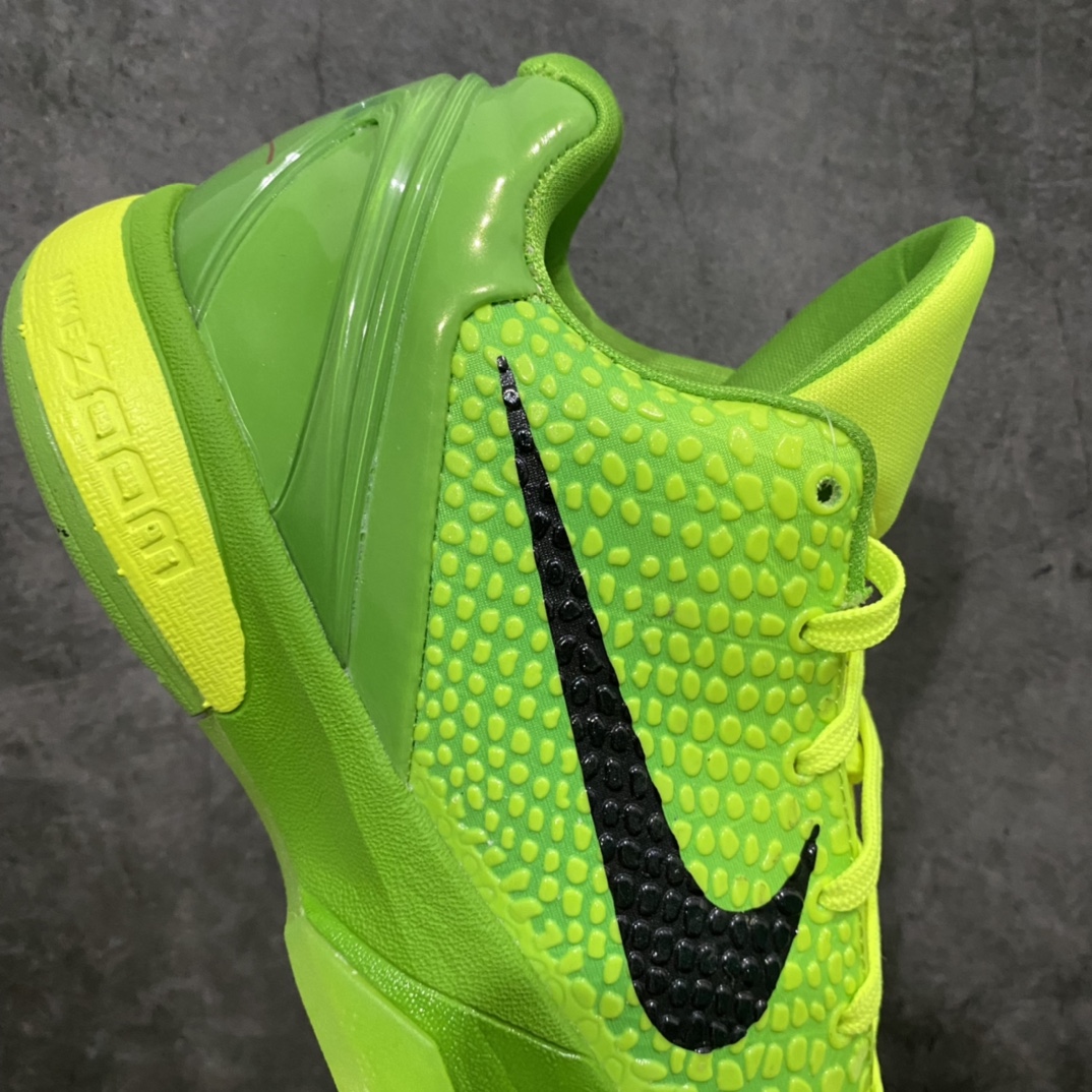 图片[7]-NK ZOOM KOBE 6 Protro Grinch S2纯原生产线 科比六代青蜂侠出货 #Zoom Turbo气垫➕后掌EVA缓震 实战配置直接拉满 #原楦纸板开发 鞋身流线型、后跟塑形，区分土肥圆 #原档数据3D打印 鞋面蛇鳞一颗一粒匹配原版 #全身鞋材卡料色独家定制 唯一正确喷漆SWOOSH #NK专利Flyknit飞线科技，给予鞋身足够抗扭矩力 #真实底模最大47.5 实战利器 专供海外市场 尺码：40 40.5 41 42 42.5 43 44 44.5 45 46 47.5 （脚宽、脚胖 建议买大半码）-选品中心