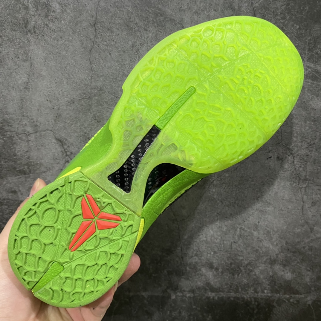 图片[9]-NK ZOOM KOBE 6 Protro Grinch S2纯原生产线 科比六代青蜂侠出货 #Zoom Turbo气垫➕后掌EVA缓震 实战配置直接拉满 #原楦纸板开发 鞋身流线型、后跟塑形，区分土肥圆 #原档数据3D打印 鞋面蛇鳞一颗一粒匹配原版 #全身鞋材卡料色独家定制 唯一正确喷漆SWOOSH #NK专利Flyknit飞线科技，给予鞋身足够抗扭矩力 #真实底模最大47.5 实战利器 专供海外市场 尺码：40 40.5 41 42 42.5 43 44 44.5 45 46 47.5 （脚宽、脚胖 建议买大半码）-选品中心