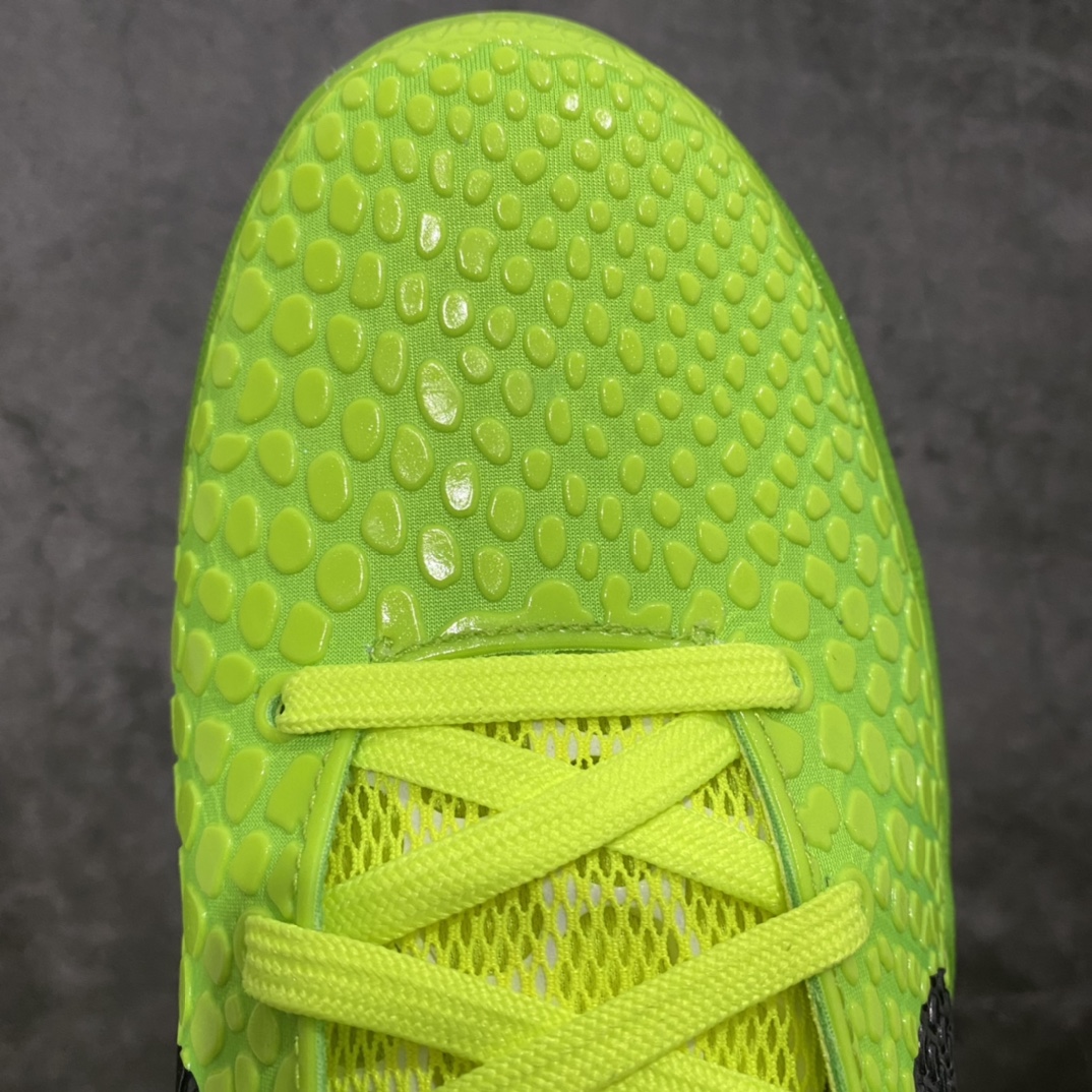 图片[5]-NK ZOOM KOBE 6 Protro Grinch S2纯原生产线 科比六代青蜂侠出货 #Zoom Turbo气垫➕后掌EVA缓震 实战配置直接拉满 #原楦纸板开发 鞋身流线型、后跟塑形，区分土肥圆 #原档数据3D打印 鞋面蛇鳞一颗一粒匹配原版 #全身鞋材卡料色独家定制 唯一正确喷漆SWOOSH #NK专利Flyknit飞线科技，给予鞋身足够抗扭矩力 #真实底模最大47.5 实战利器 专供海外市场 尺码：40 40.5 41 42 42.5 43 44 44.5 45 46 47.5 （脚宽、脚胖 建议买大半码）-选品中心