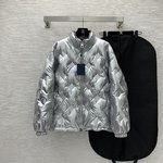 Louis Vuitton Clothing Coats & Jackets Down Jacket Silver White Unisex Duck Down Fall/Winter Collection