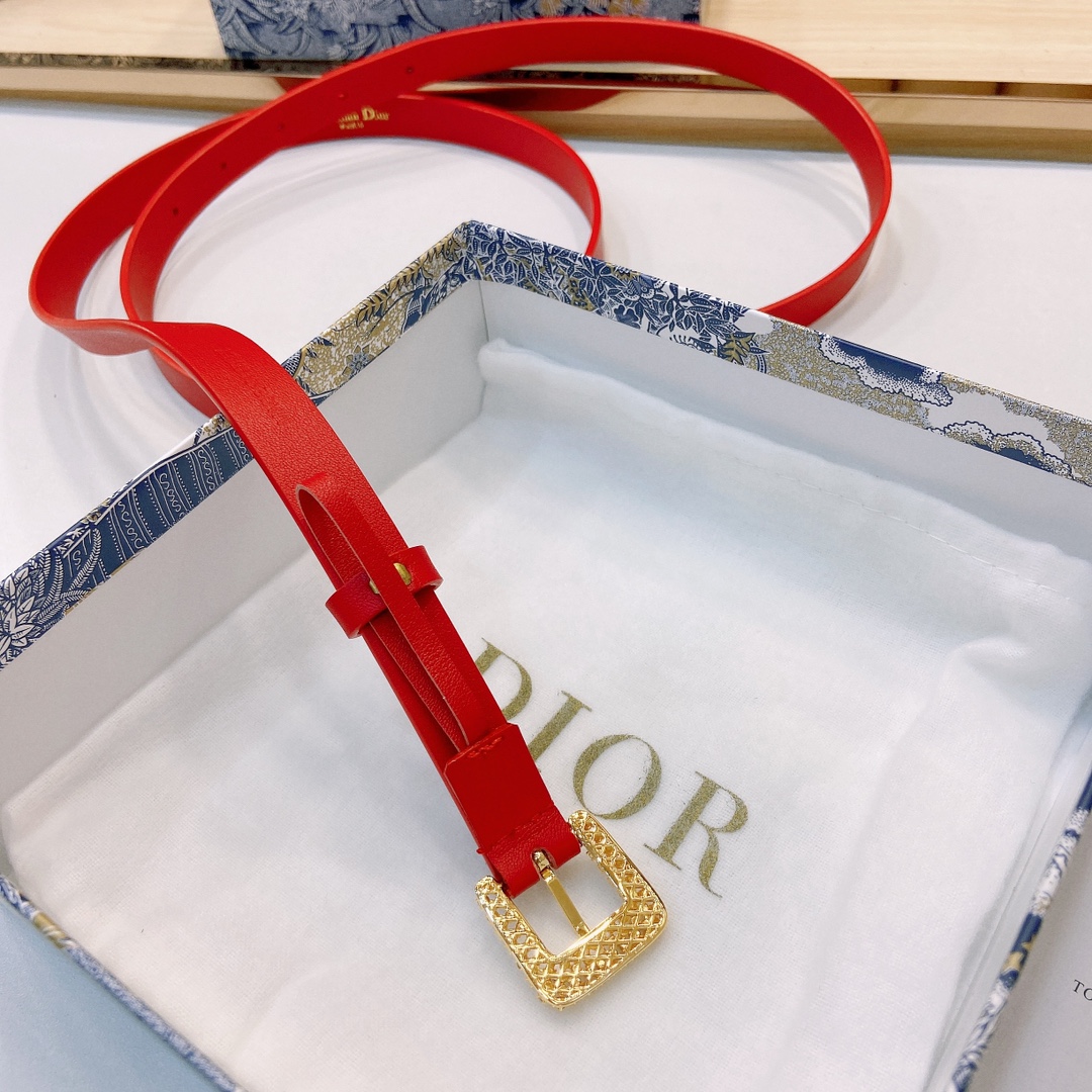 DIOR迪奥1.5Cm宽腰带以经典优