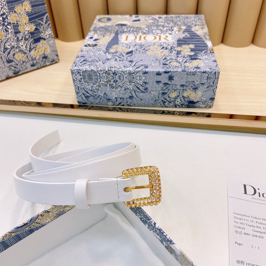 DIOR迪奥1.5Cm宽腰带以经典优