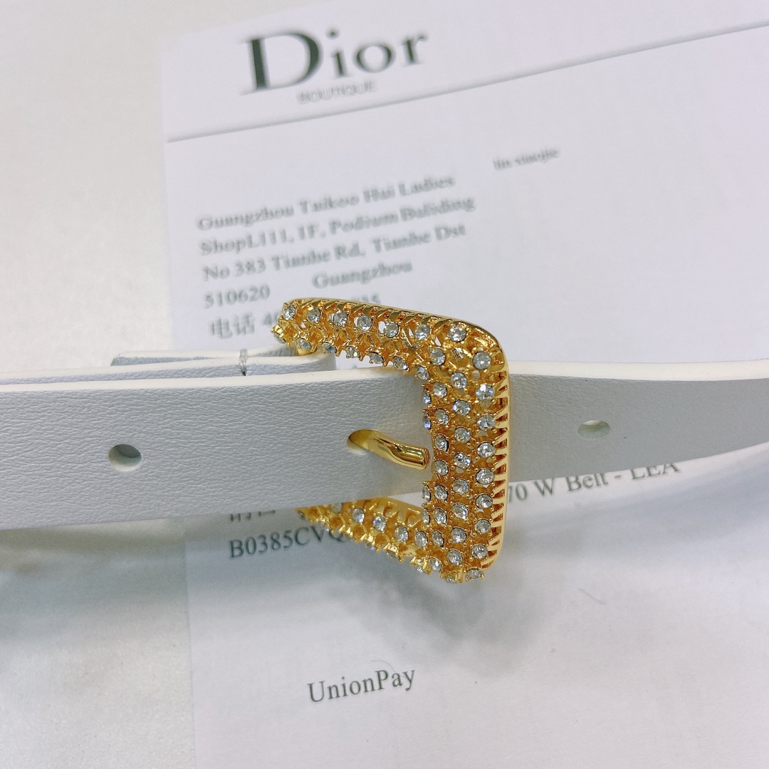 DIOR迪奥1.5Cm宽腰带以经典优