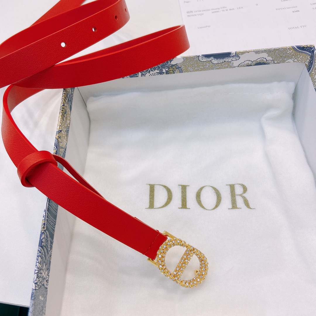 DIOR迪奥1.5Cm宽腰带以经典优