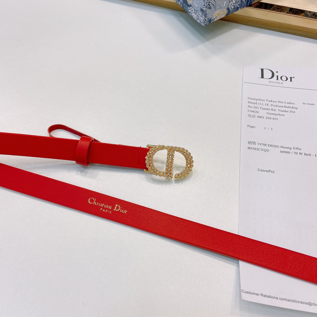 DIOR迪奥1.5Cm宽腰带以经典优