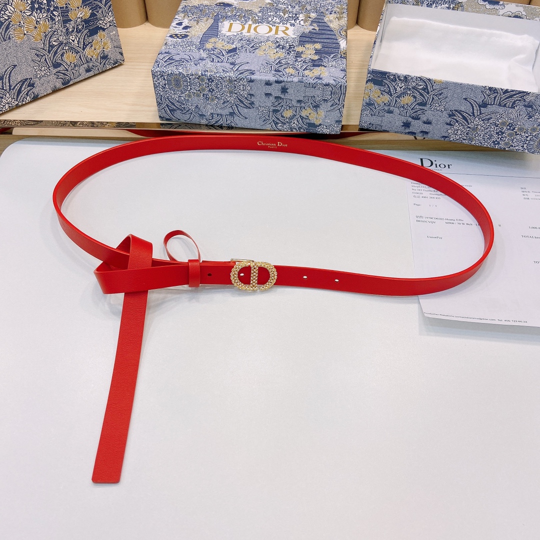 DIOR迪奥1.5Cm宽腰带以经典优