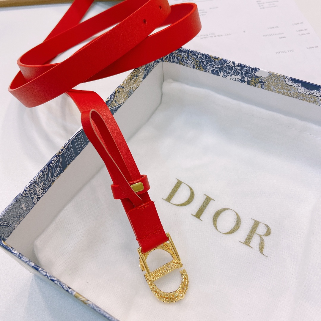 DIOR迪奥1.5Cm宽腰带以经典优