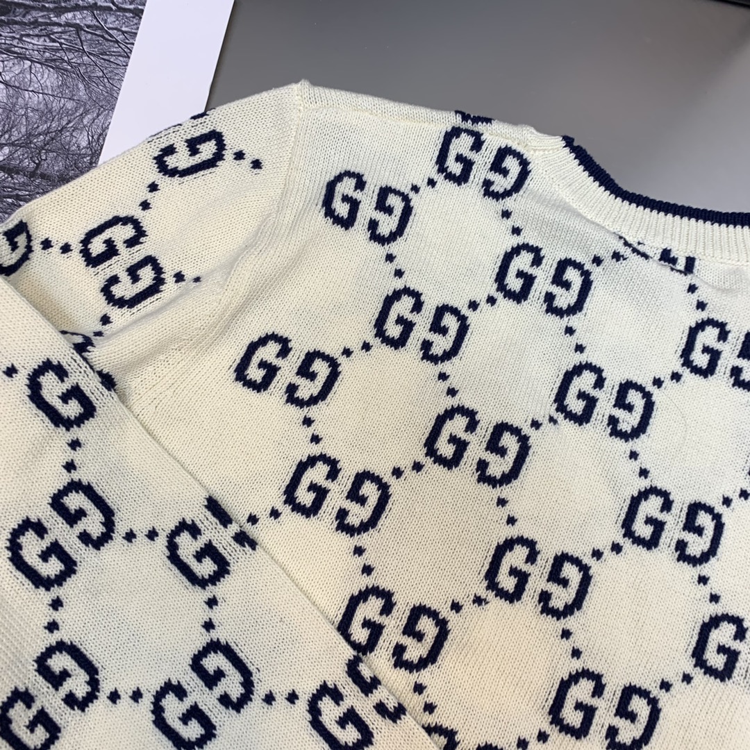Buy High-Quality Fake Gucci Clothing Sweater Beige White B521370 ...