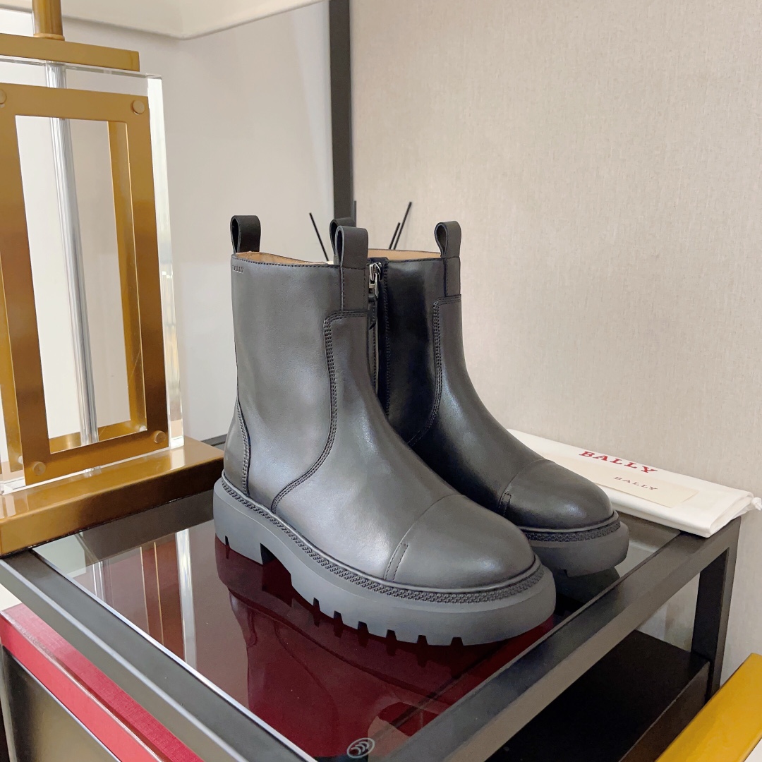 Valais Mountain Tradition-inspired Vaughhen Boots with Thick Rubber Base and Side Zipper - 图片 2