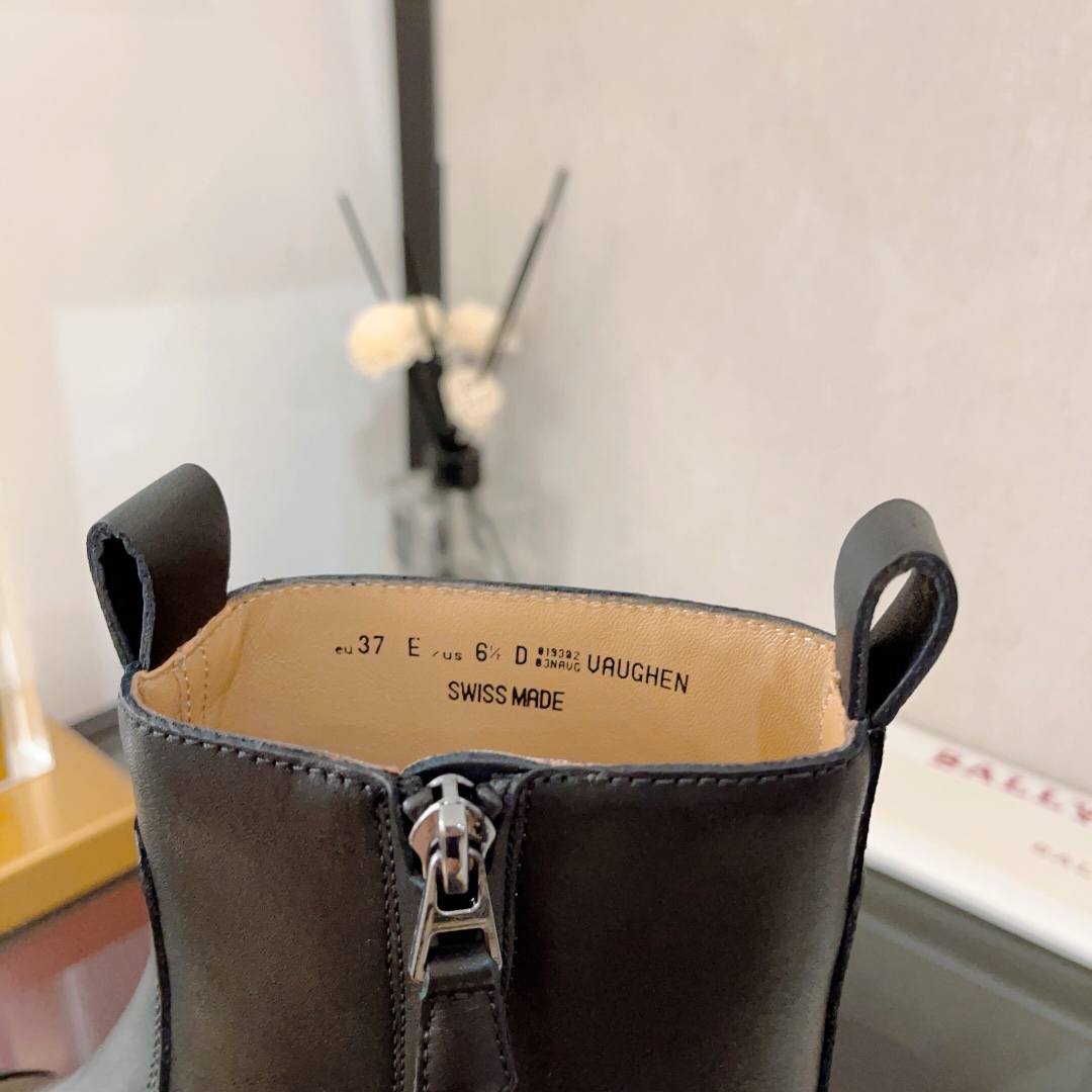 Valais Mountain Tradition-inspired Vaughhen Boots with Thick Rubber Base and Side Zipper - 图片 8