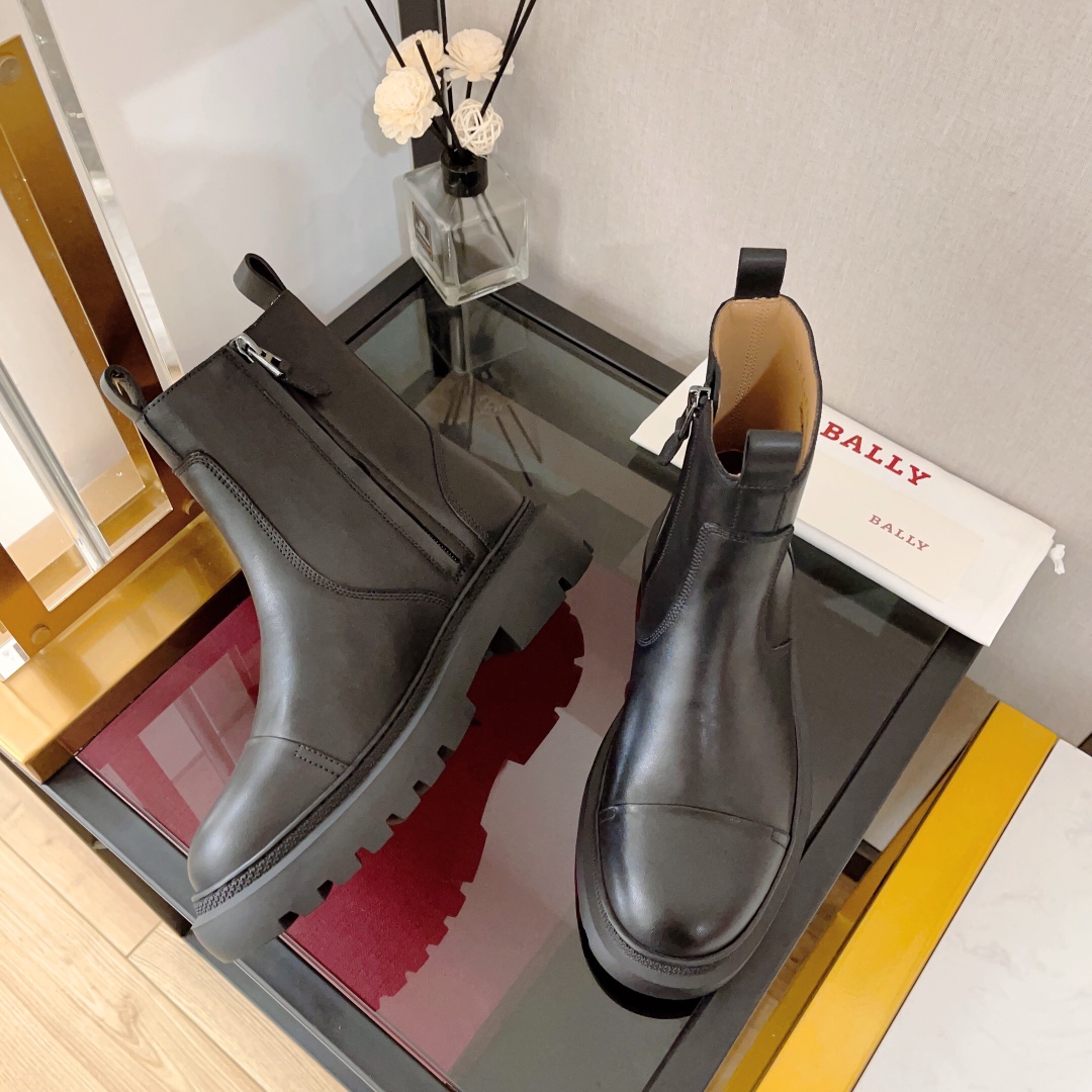 Valais Mountain Tradition-inspired Vaughhen Boots with Thick Rubber Base and Side Zipper - 图片 6