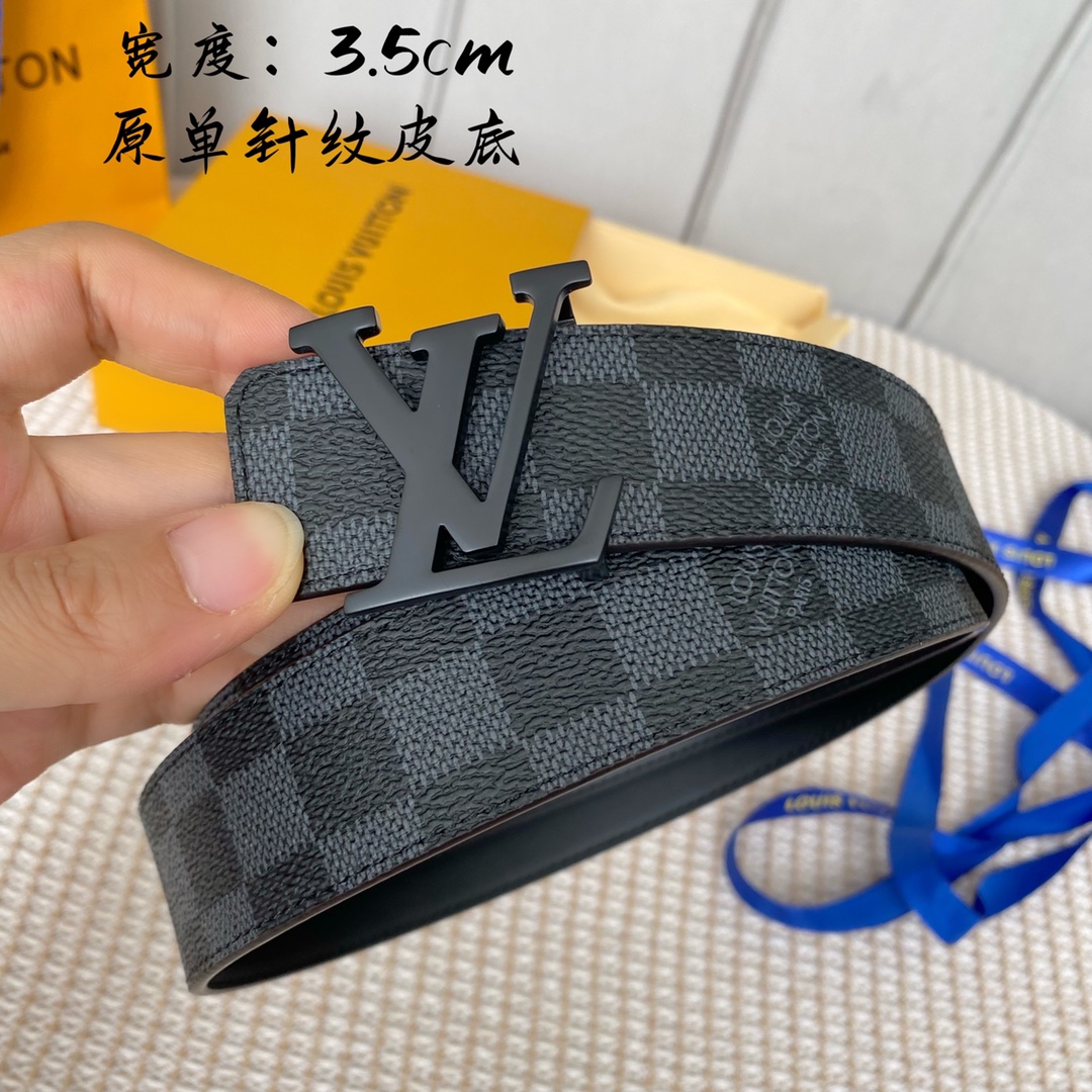 Best Replica Quality
 Louis Vuitton Belts Black Women Calfskin Canvas Cowhide