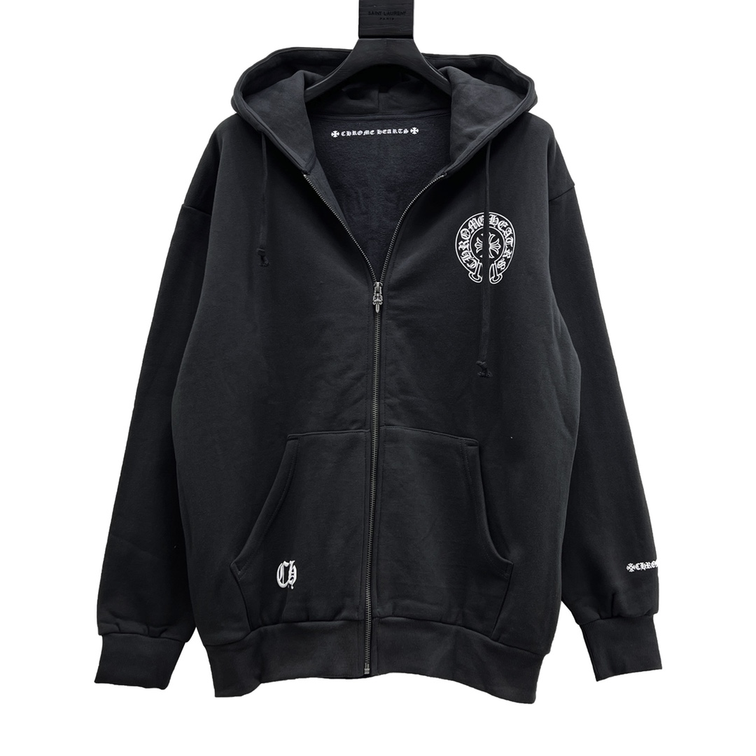 Chrome Hearts 克罗心 22FW 背后大马蹄拉链外套