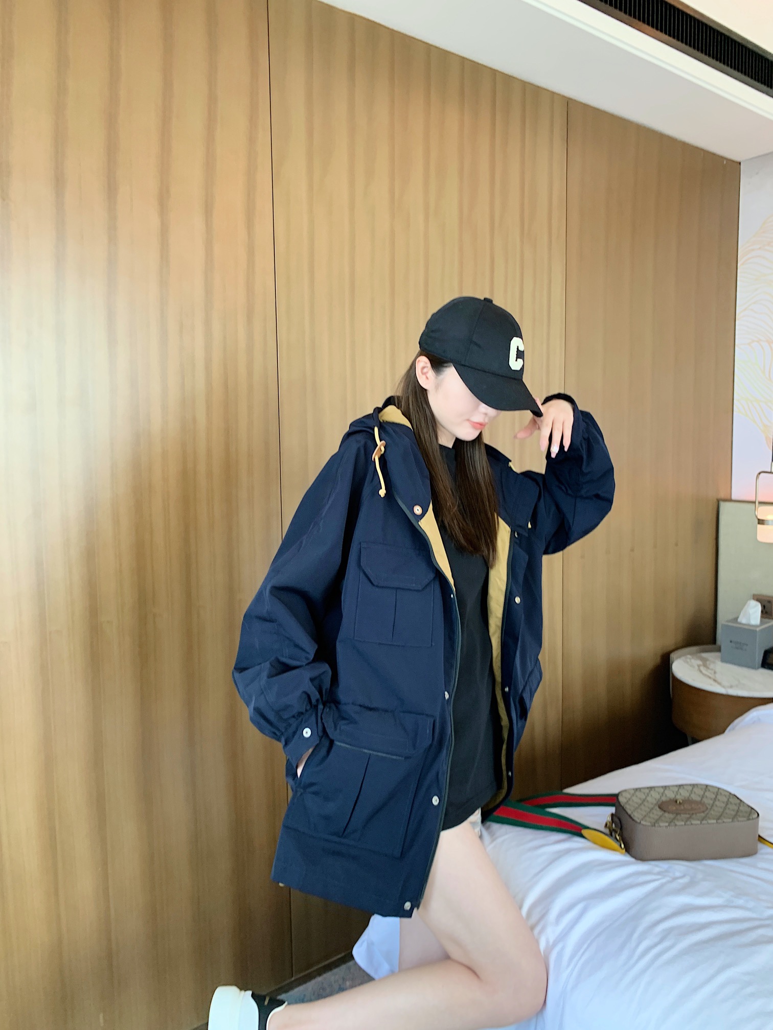 Gucci/古驰X TNF 联名夹克冲锋衣系列 上身效果 5