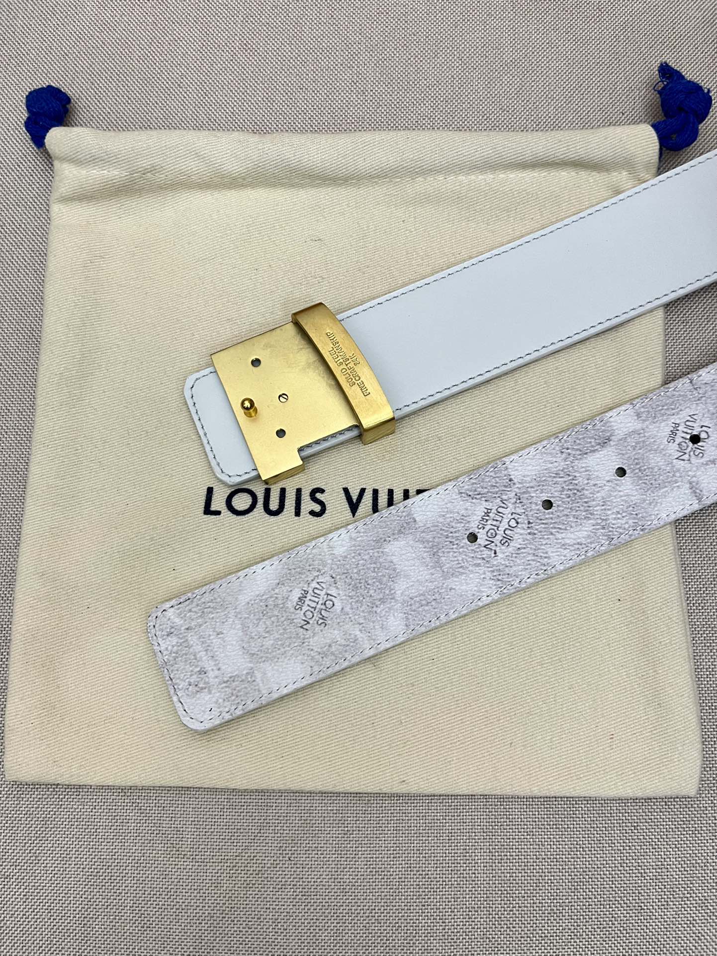 品牌LV路易威登！原单皮带腰带单面使