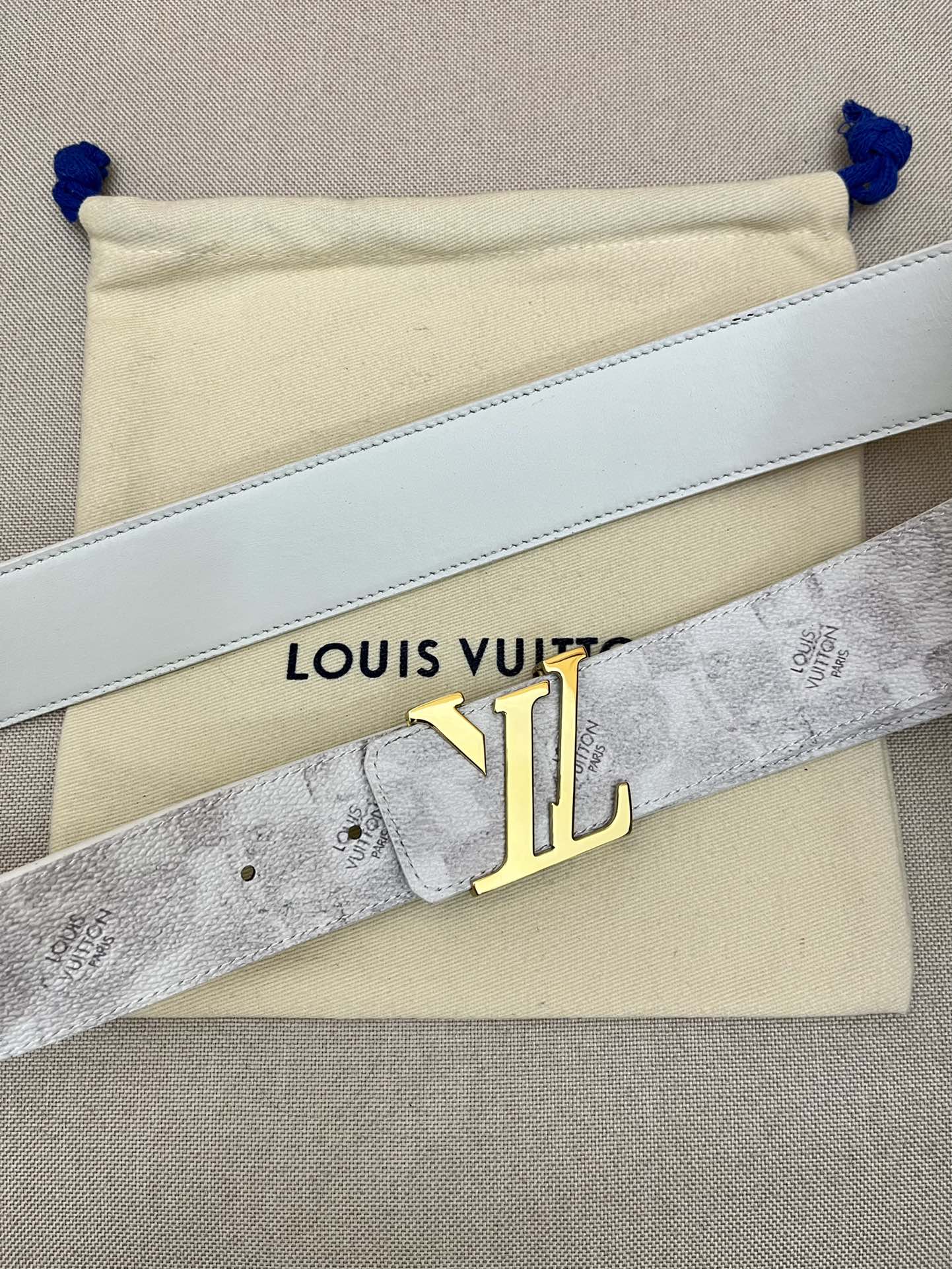品牌LV路易威登！原单皮带腰带单面使