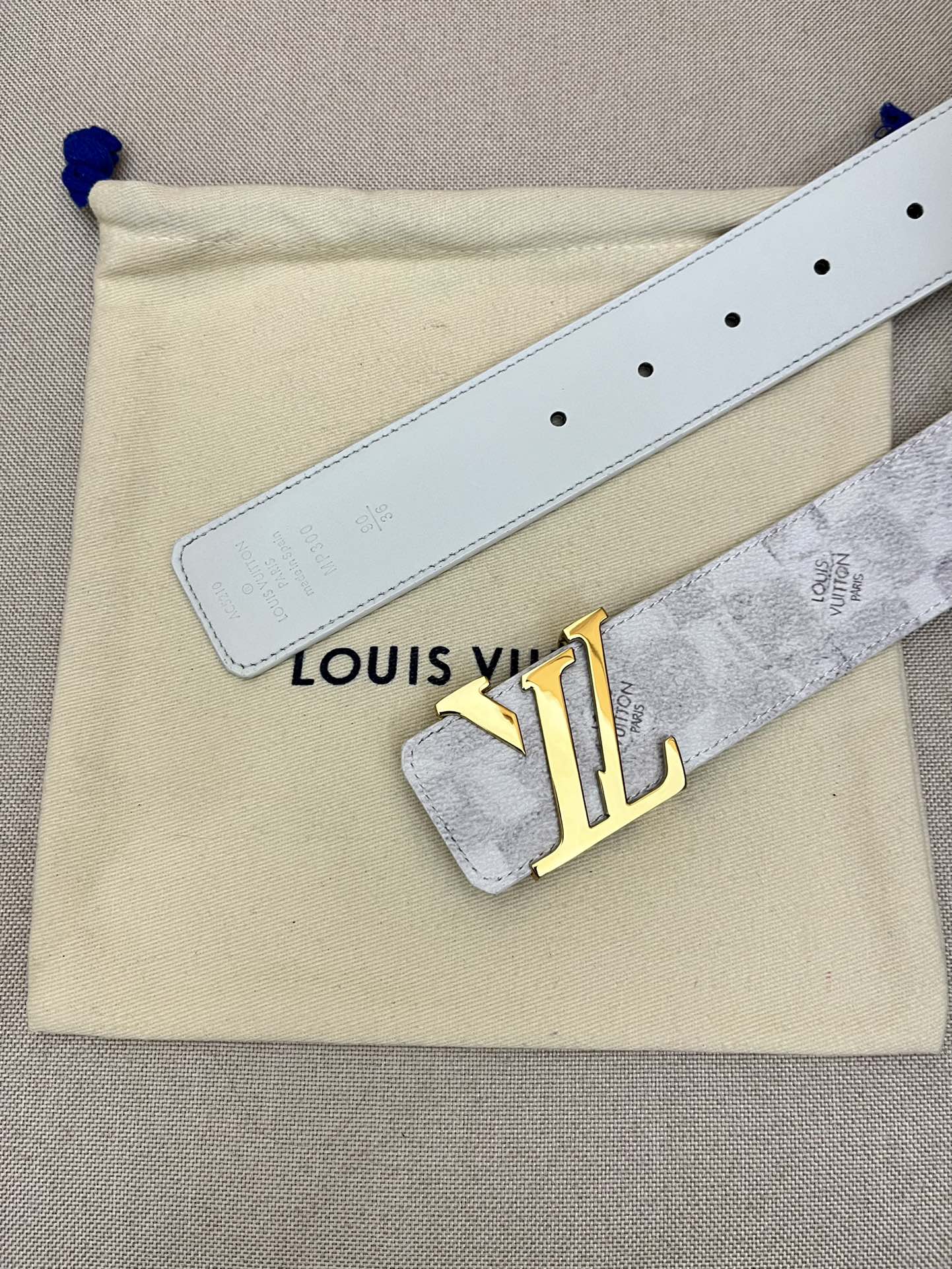 品牌LV路易威登！原单皮带腰带单面使
