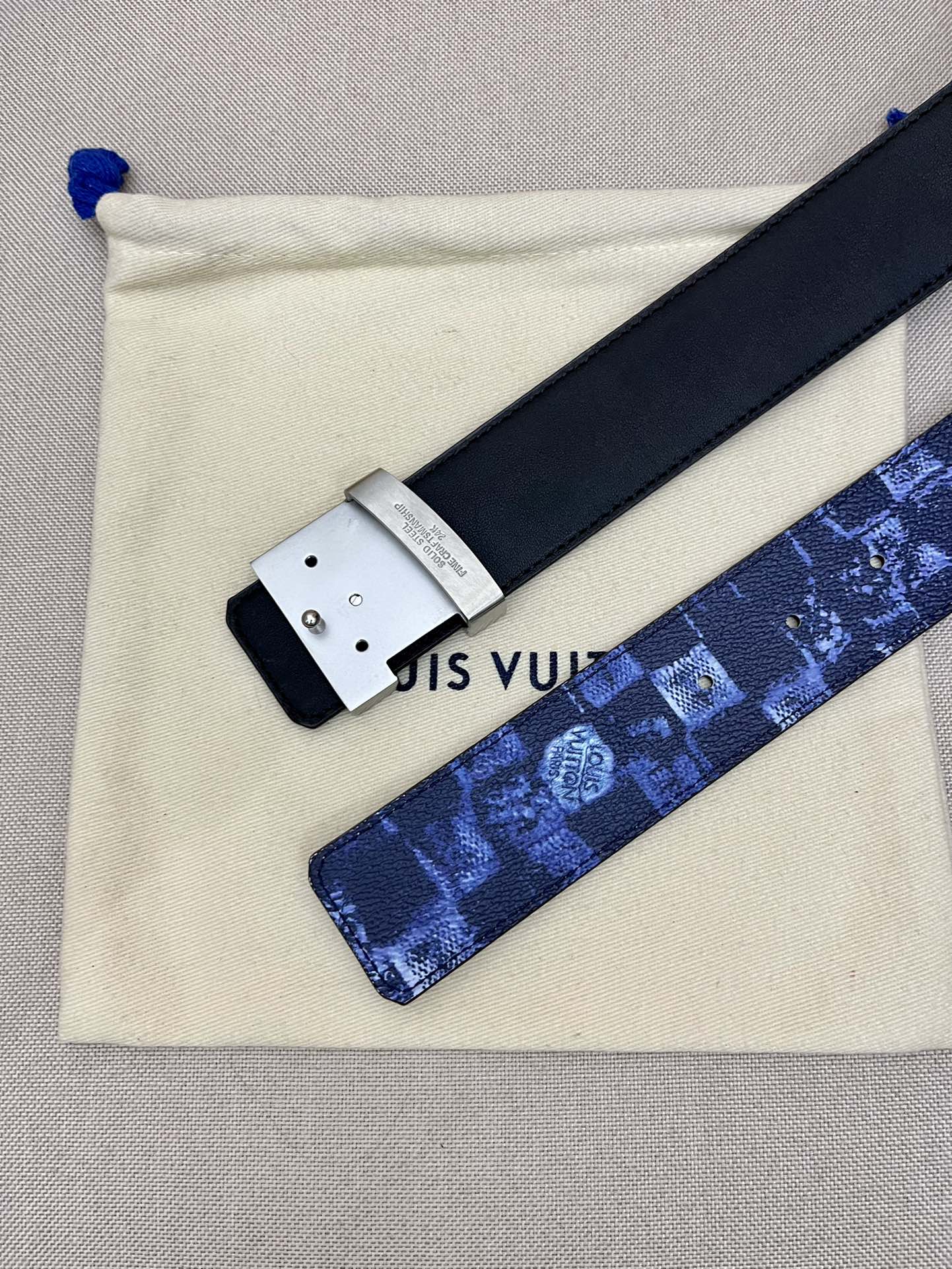 品牌LV路易威登！原单皮带腰带单面使