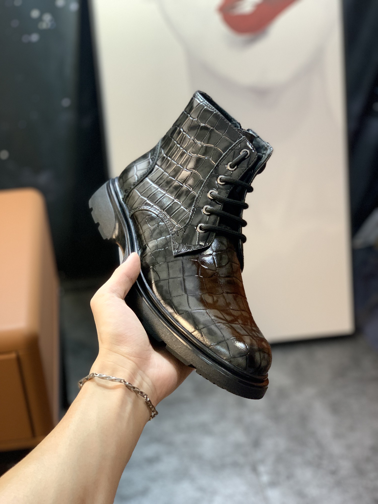 Cheap Wholesale
 Louis Vuitton Boots Cowhide Sheepskin Fashion High Tops