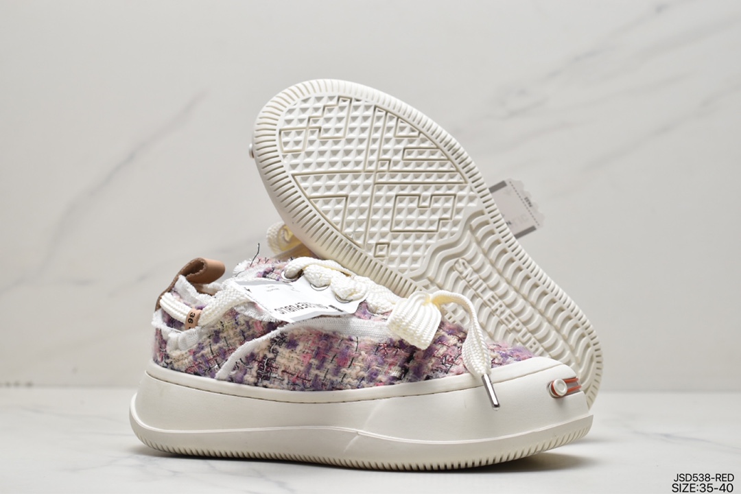 SMILEREPUBLIC thick-soled open smile canvas shoes series