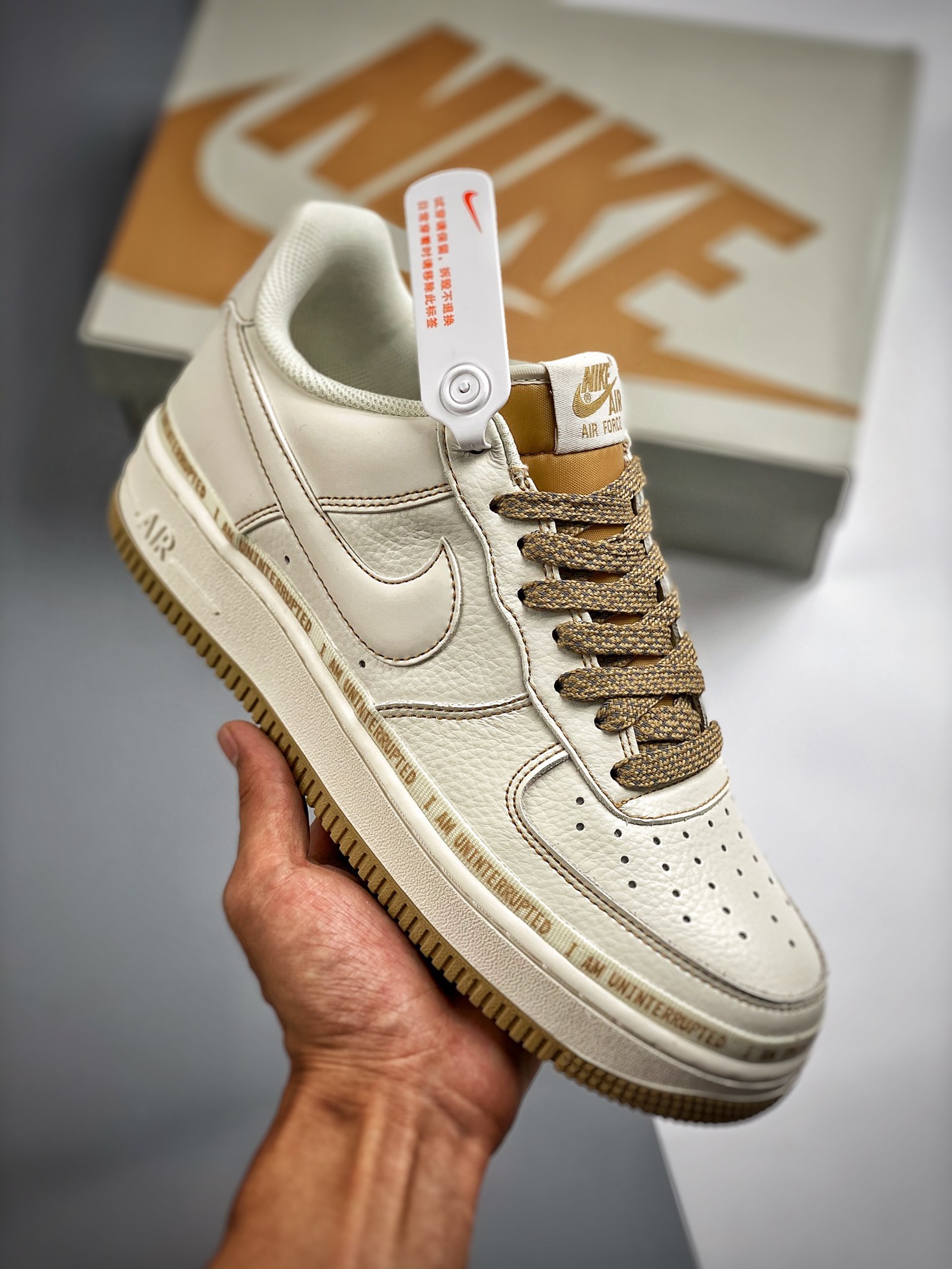 Núcleo 4 Nike Air Force 1 "Graffiti de firma caqui" cielo estrellado zapatillas casuales de skate de caña baja retro Ai…