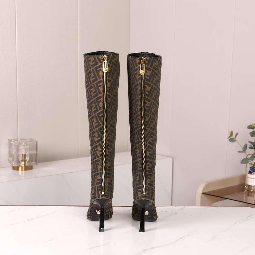 35-42 yardas, botas altas, botas cortas Versace Fendi marca compartida cooperación modelos explosivo