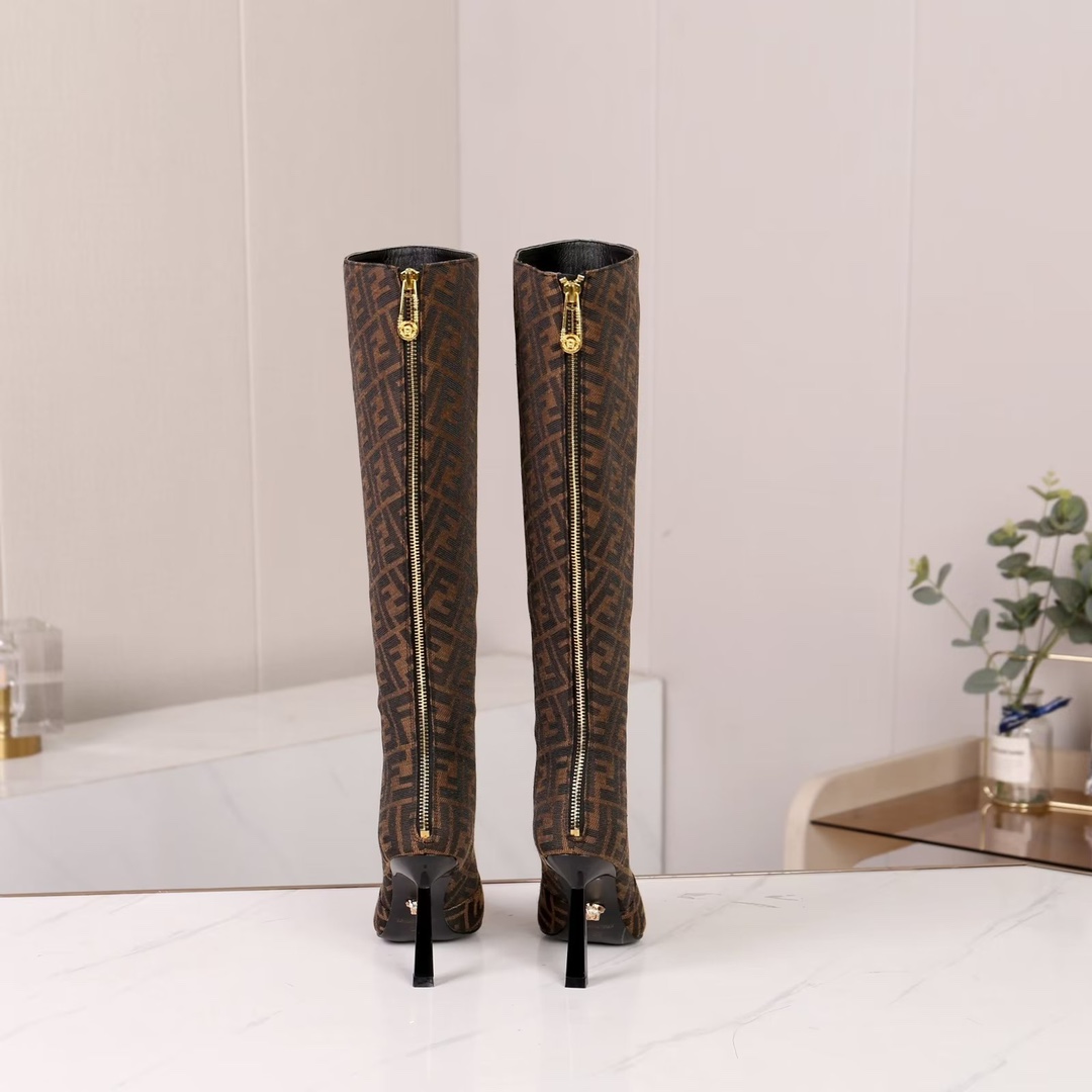35-42 yardas, botas altas, botas cortas Versace Fendi marca compartida cooperación modelos explosivo