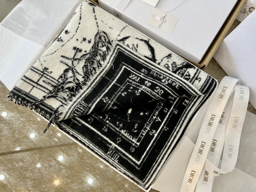 Dior迪奥星象系列提花披毯