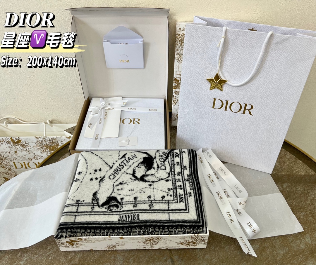 Dior迪奥星象系列提花披毯