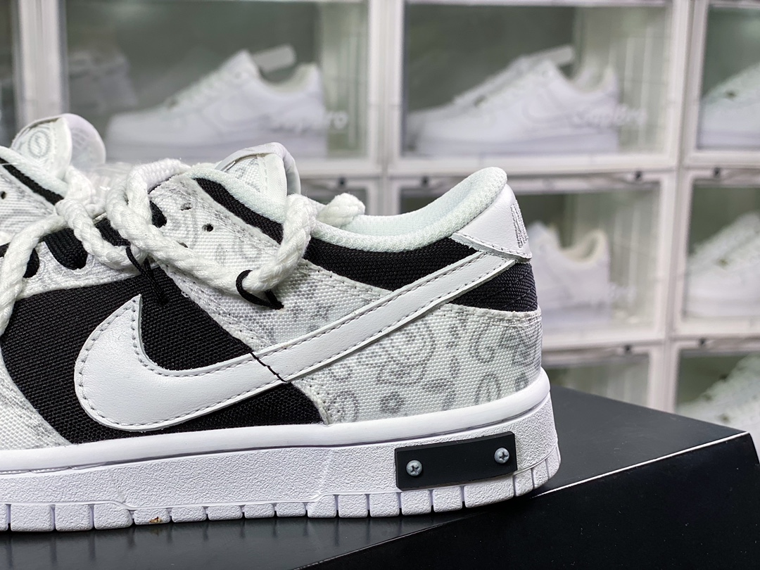 300 SB Dunk Low”White/Black Paisley”扣篮系列低帮休闲运动滑板板鞋DJ9955-100