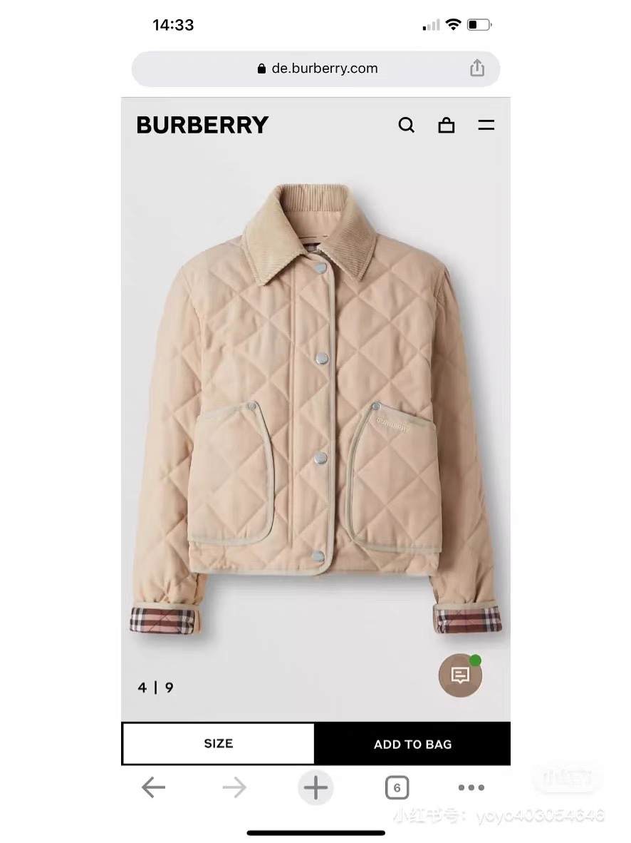 Burberry Women's Diamond Quilted Barn Jacket - Timeless Style & Comfort 4 i1664723226 4266 3
