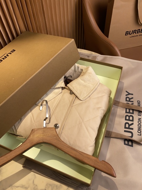 Burberry Quilted Barn Jacket, Diamond Pattern Quilted, Corduroy Collar 1 Burberry Quilted Barn Jacket, Diamond Pattern Quilted, Corduroy Collar