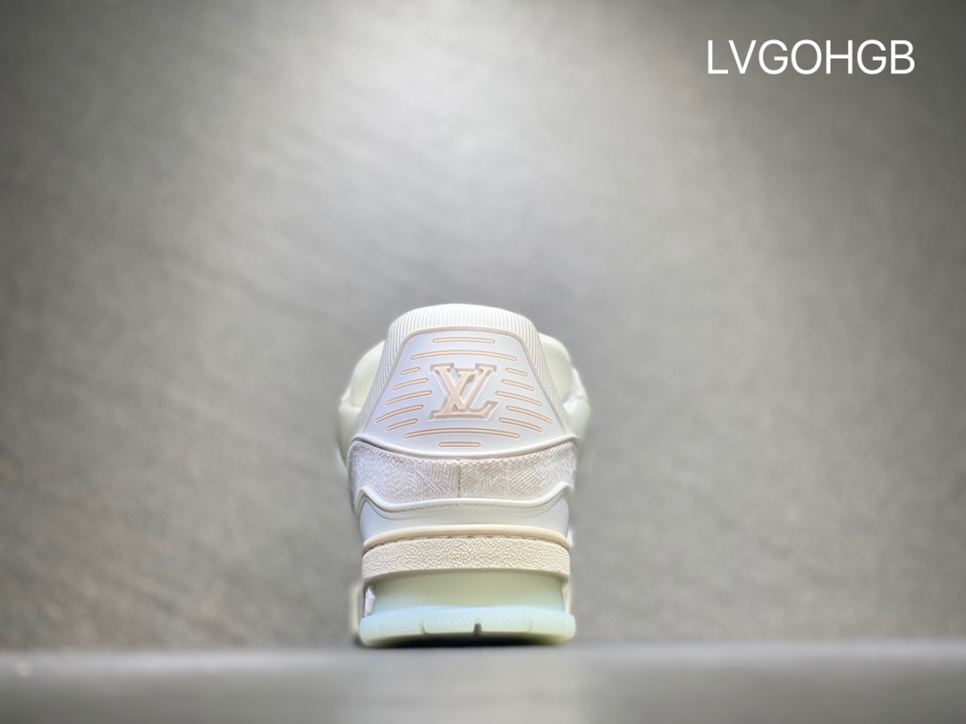 Pure original version low top LV sneakers Louis Vuitton L Home Trainer calfskin